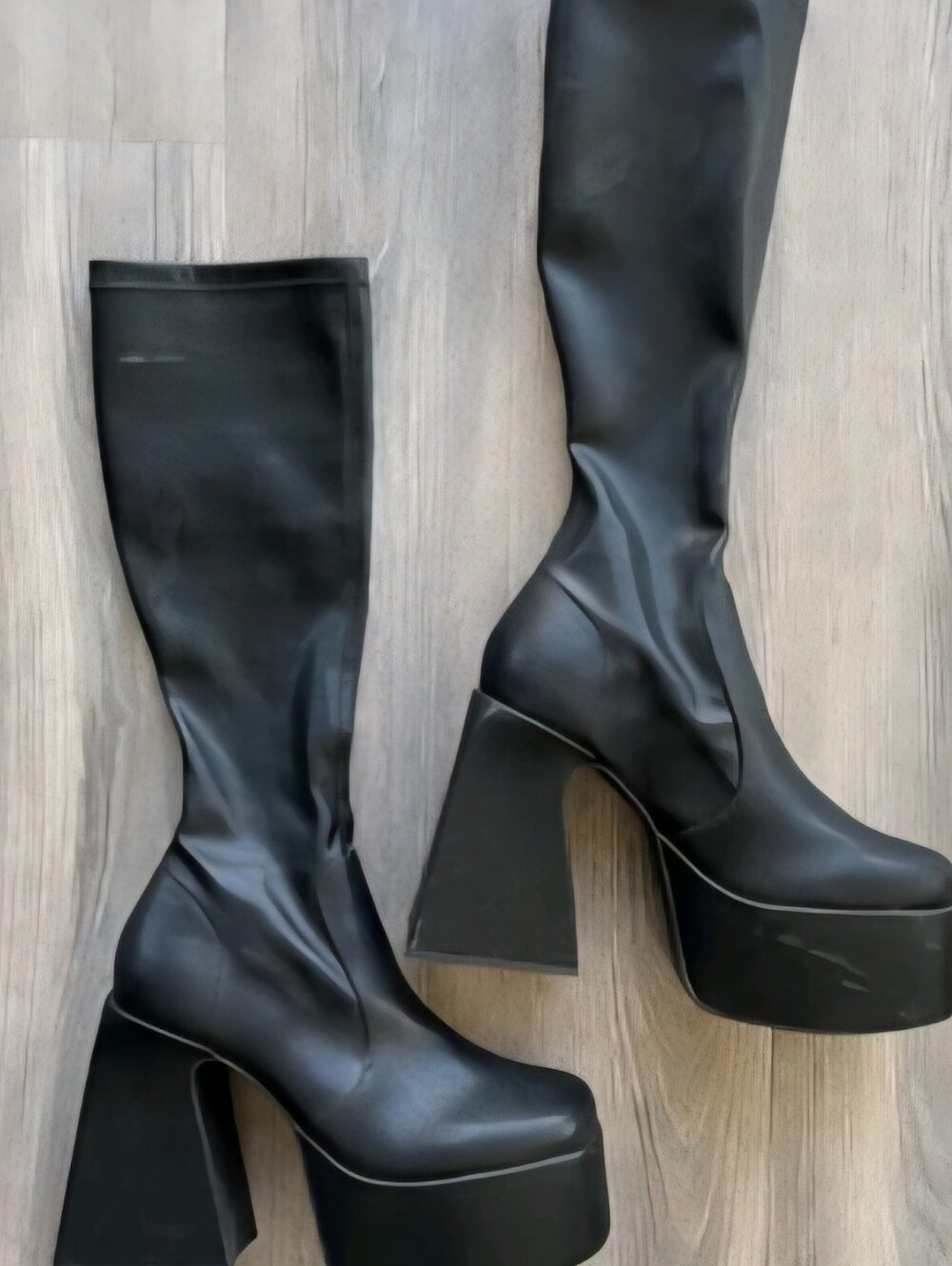 Platform boots Steve madden HARTLIE BLACK boots PLATFORM SIZE 10